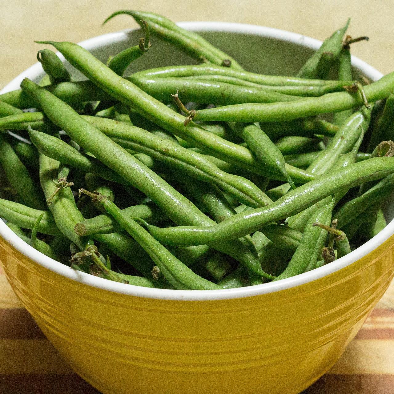 green beans in a bowl